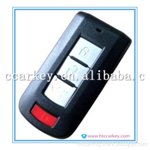 Top quality key case or cover for 3+1 Button Smart Card key for mitsubishi outlander